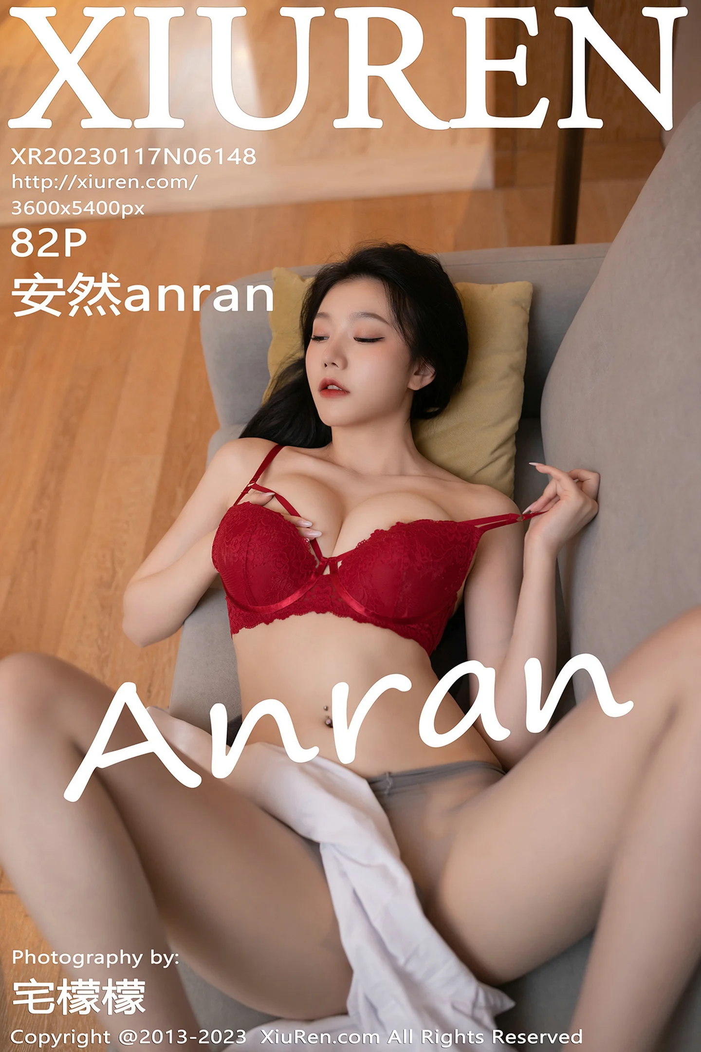 [XiuRen秀人网]No.6148_模特安然anran空姐角色扮演脱制服露红色蕾丝内衣惹火诱惑写真82P-秀人网 - XiuRen.Space